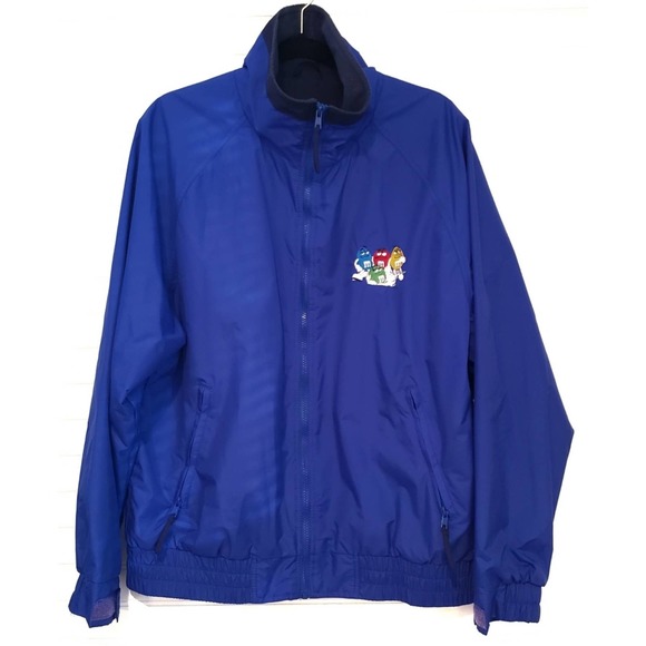 Port Authority Other - M & M Logo Blue Windbreaker Jacket Spring Lightweight Men's Size Medium